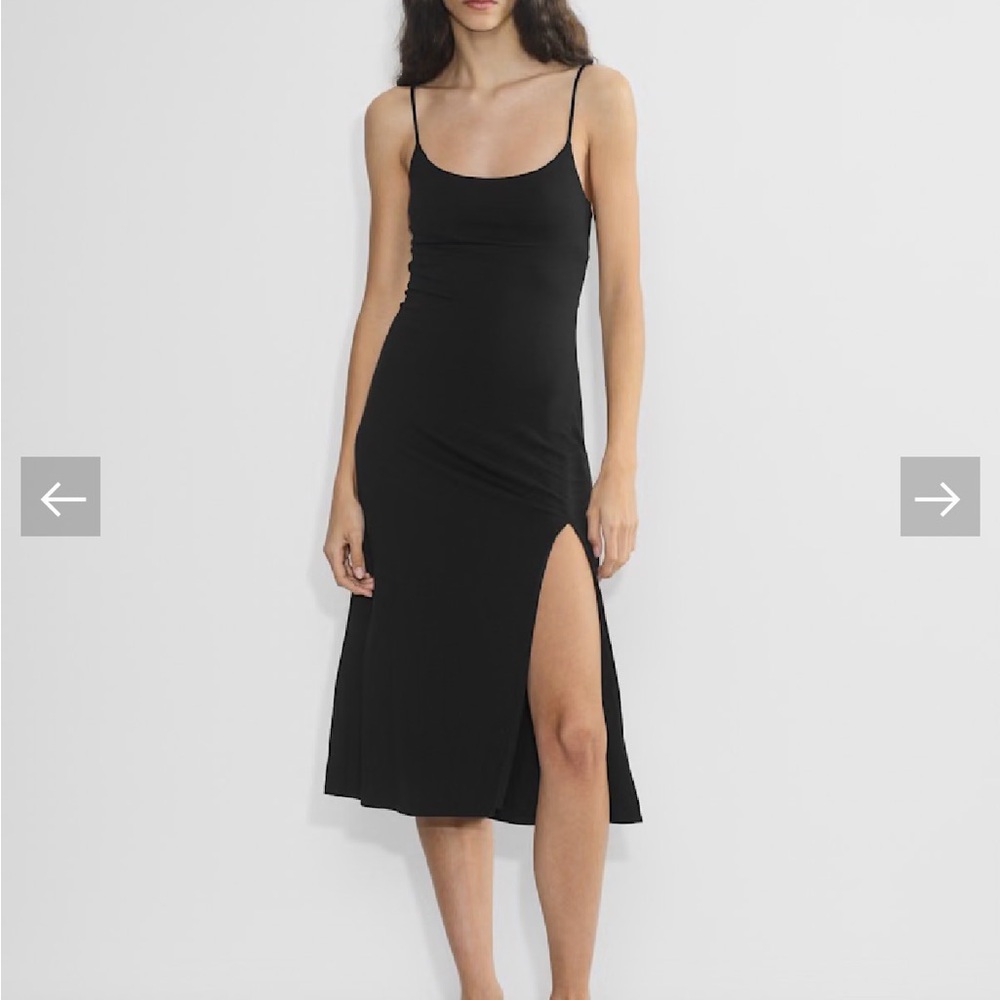 ARITZIA Black Midi Dress